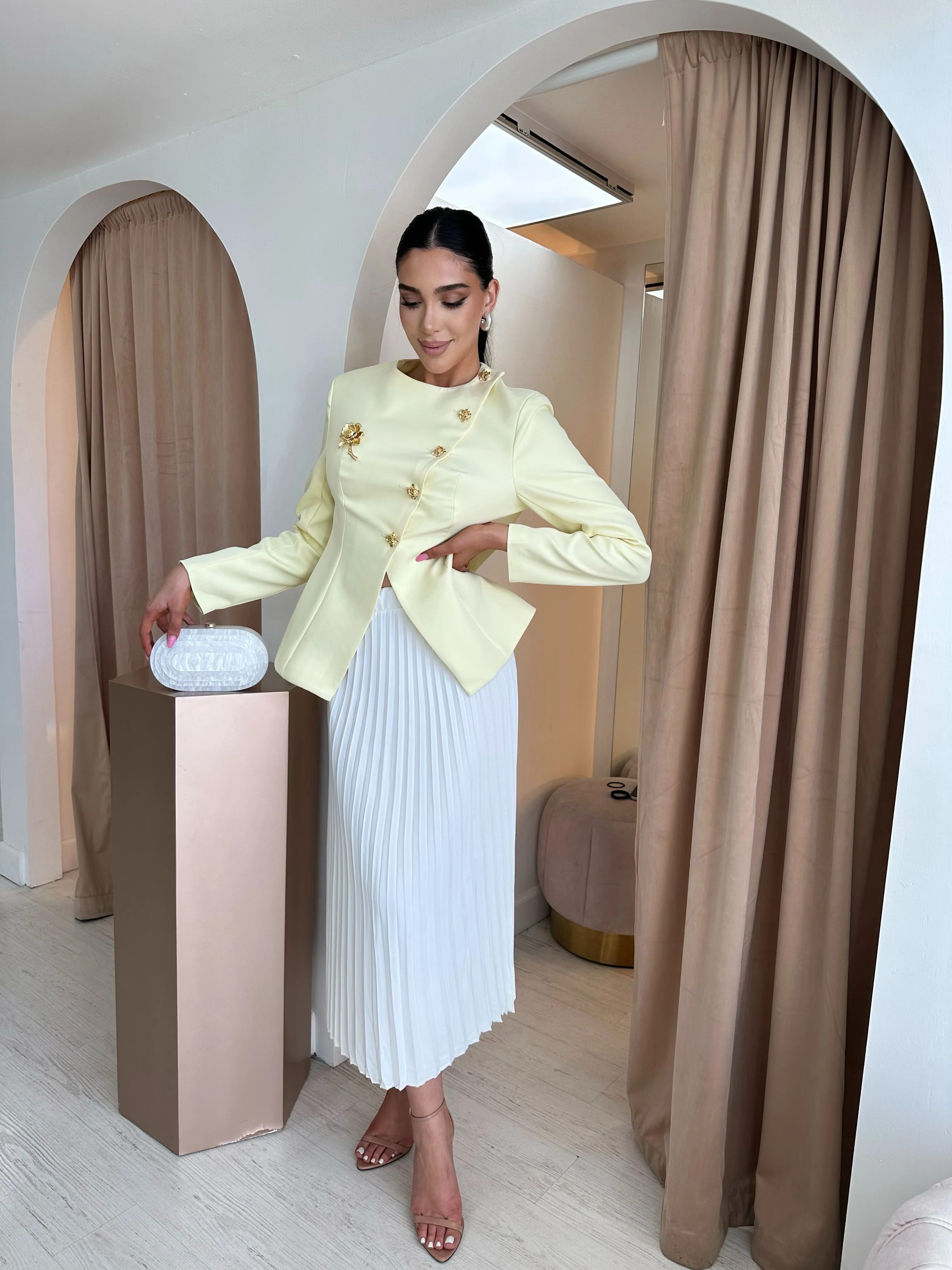 “Adele” cinched waist blazer - Image 2