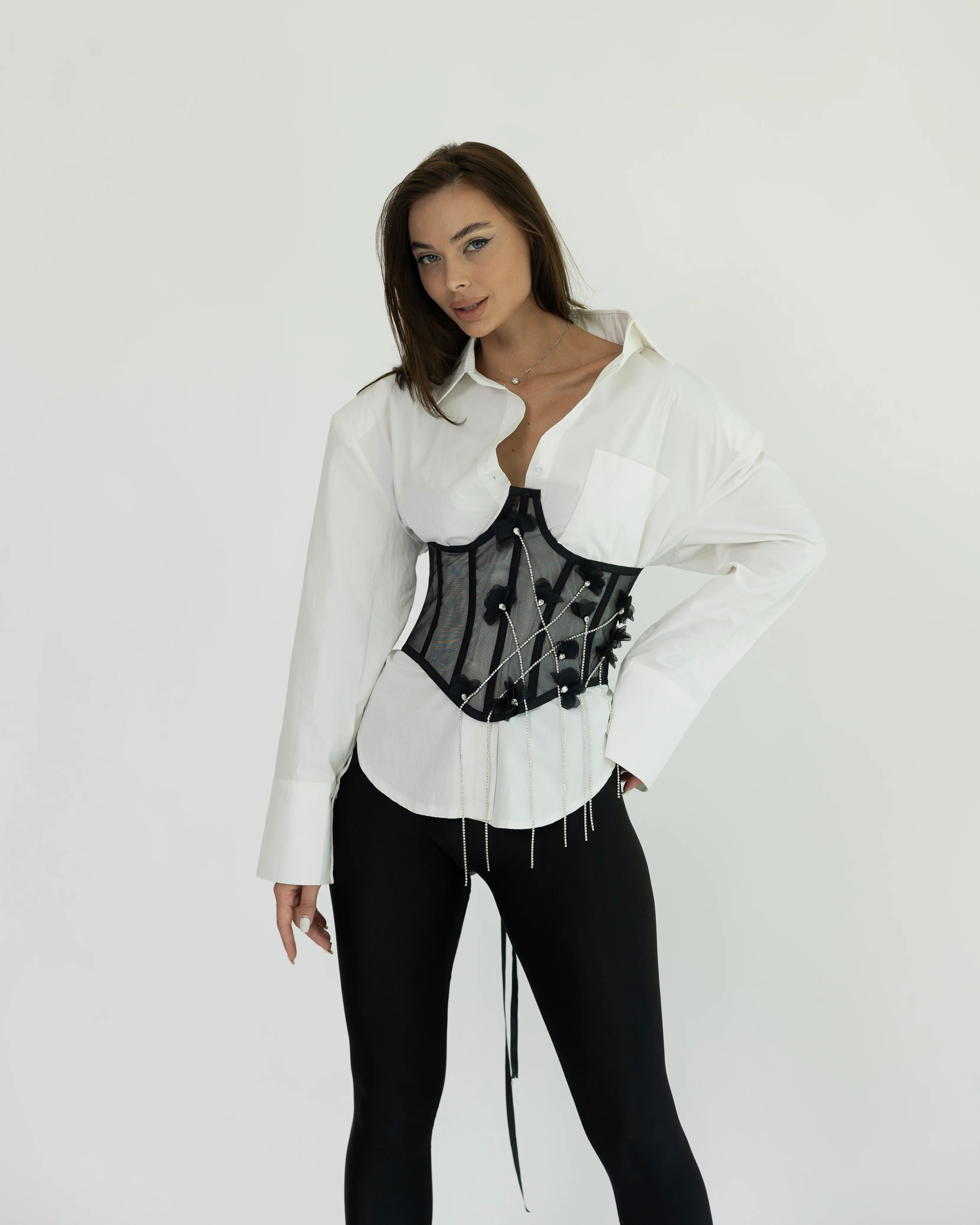 'By Mia' Flower Corset - Image 2