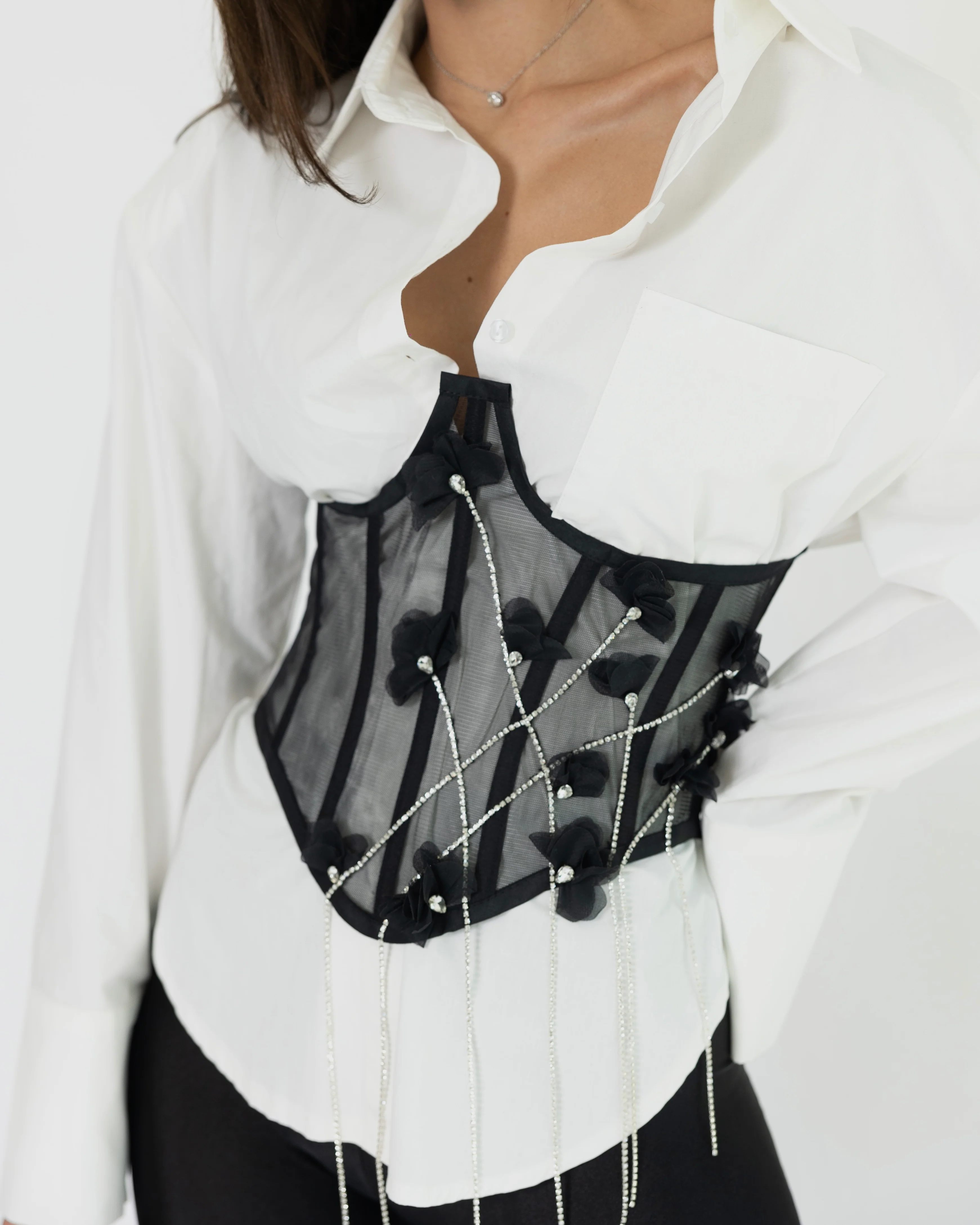 'By Mia' Flower Corset - Image 3