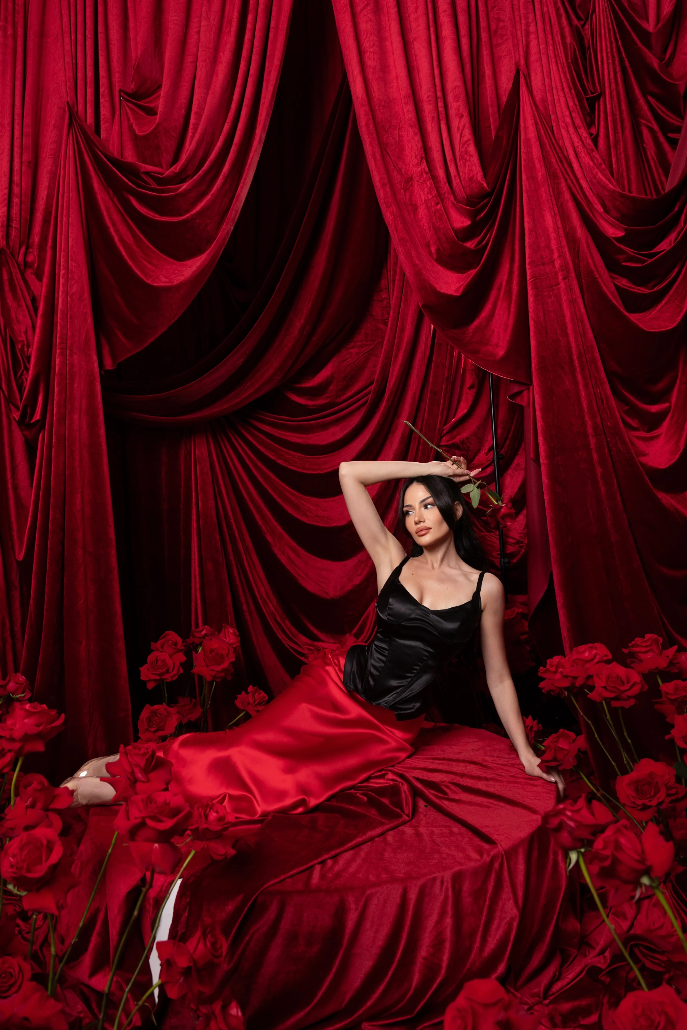 “Andrea” satin skirt - Image 2