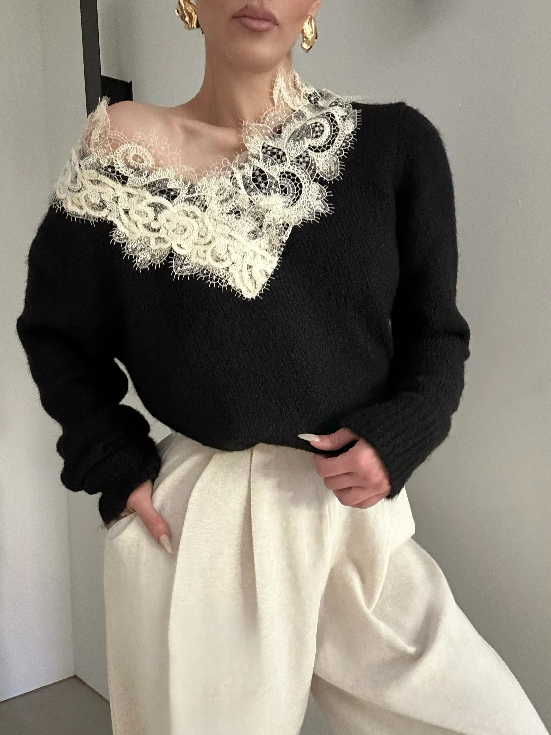 ‘Embroidered’ knitted sweater - Image 2