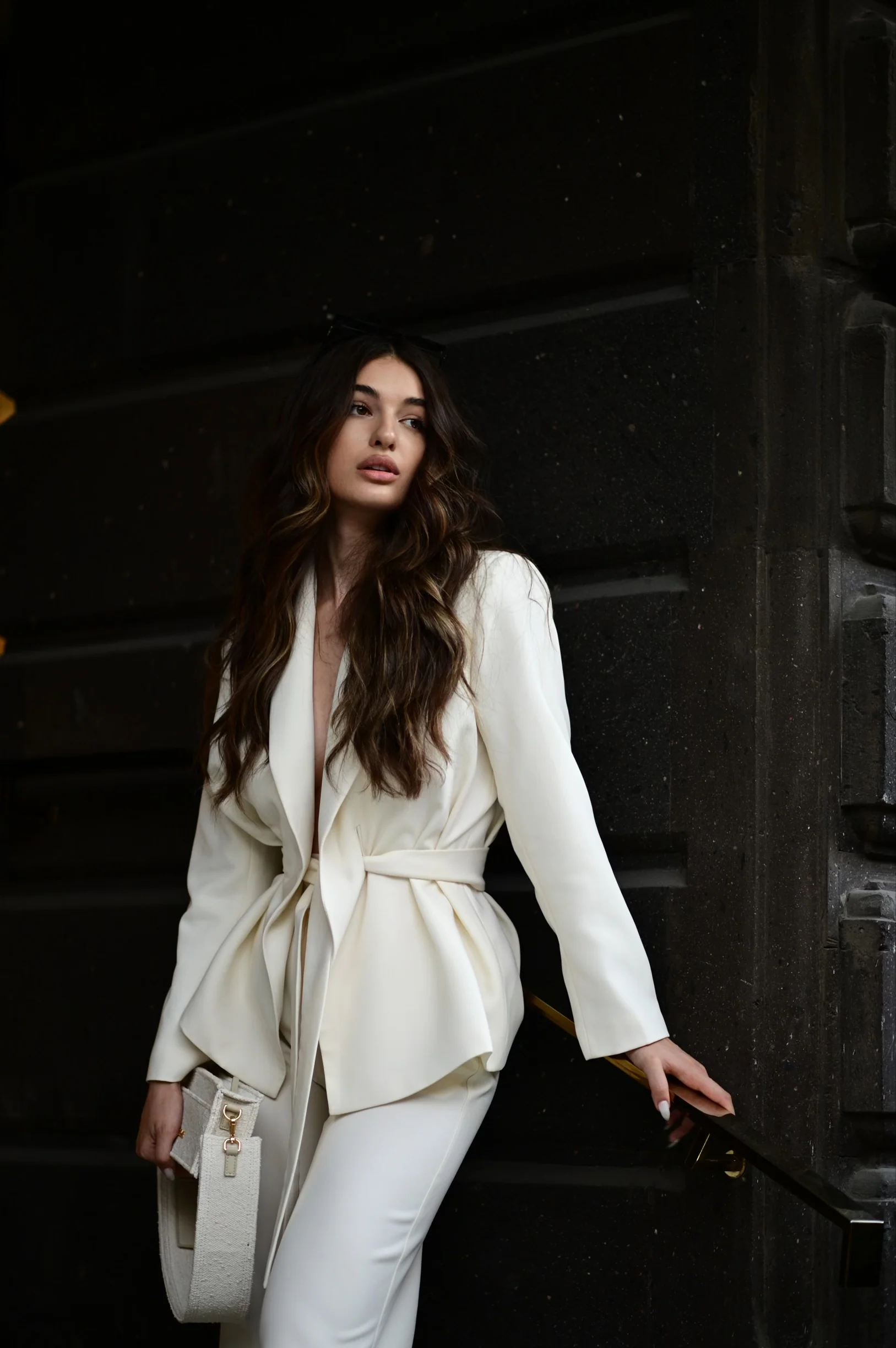 'Frenchie’ Belt Detailed Blazer Set - Image 4