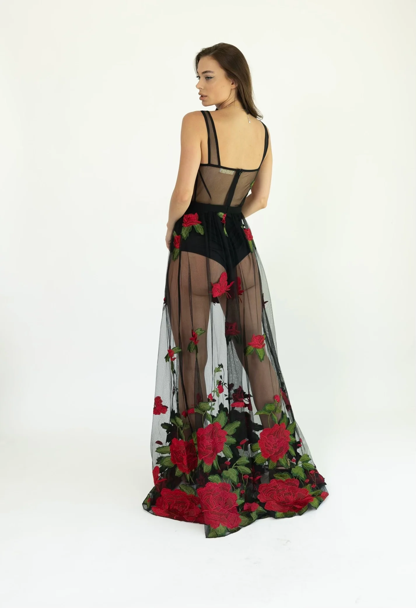 'Vera' Rose cover-up dress - Image 5