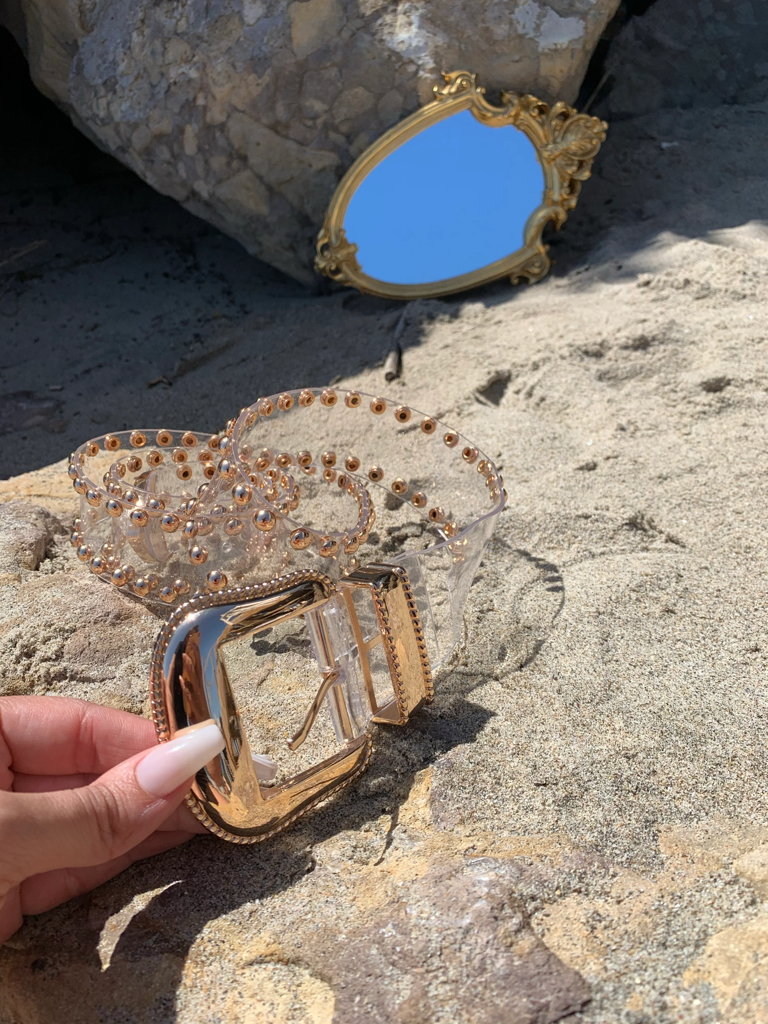 ‘ICY’ Clear Belt With Buckle - Image 2