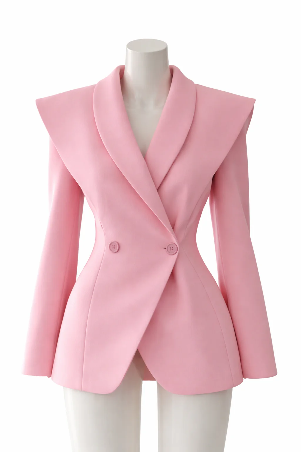 “Kaia” structured blazer in pink - Image 2