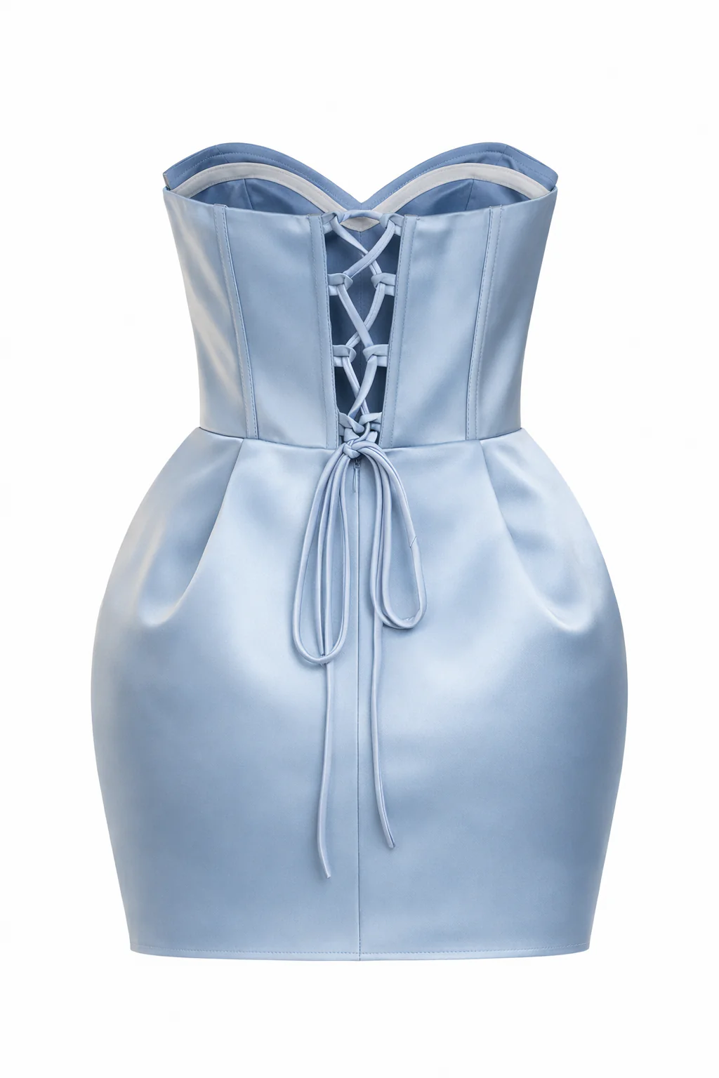 “Kailene ” corset dress in blue - Image 2
