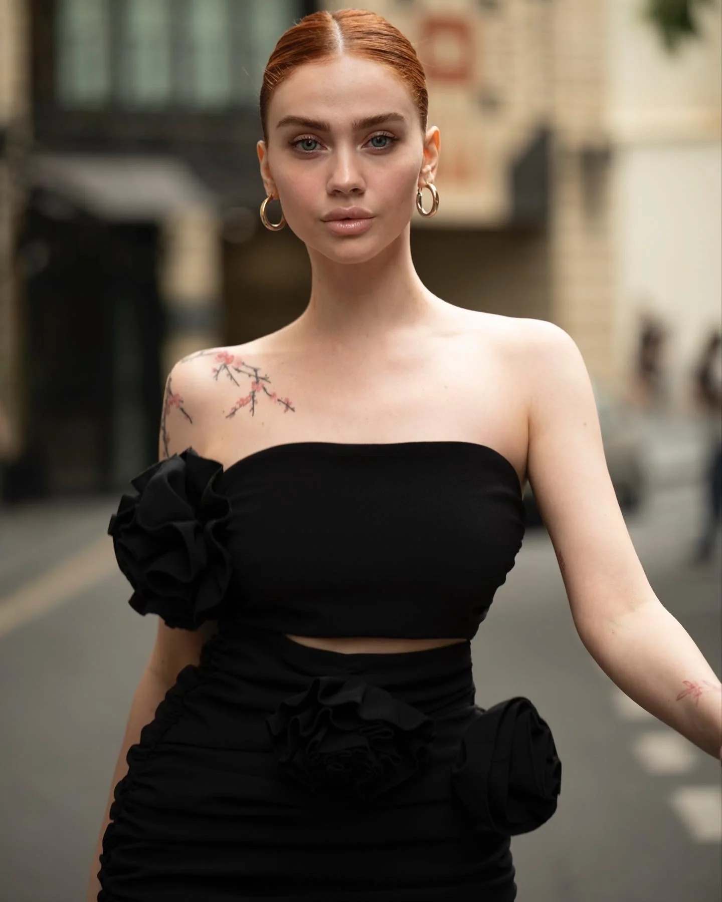 'La vie en Rose' Dress in Black - Image 6