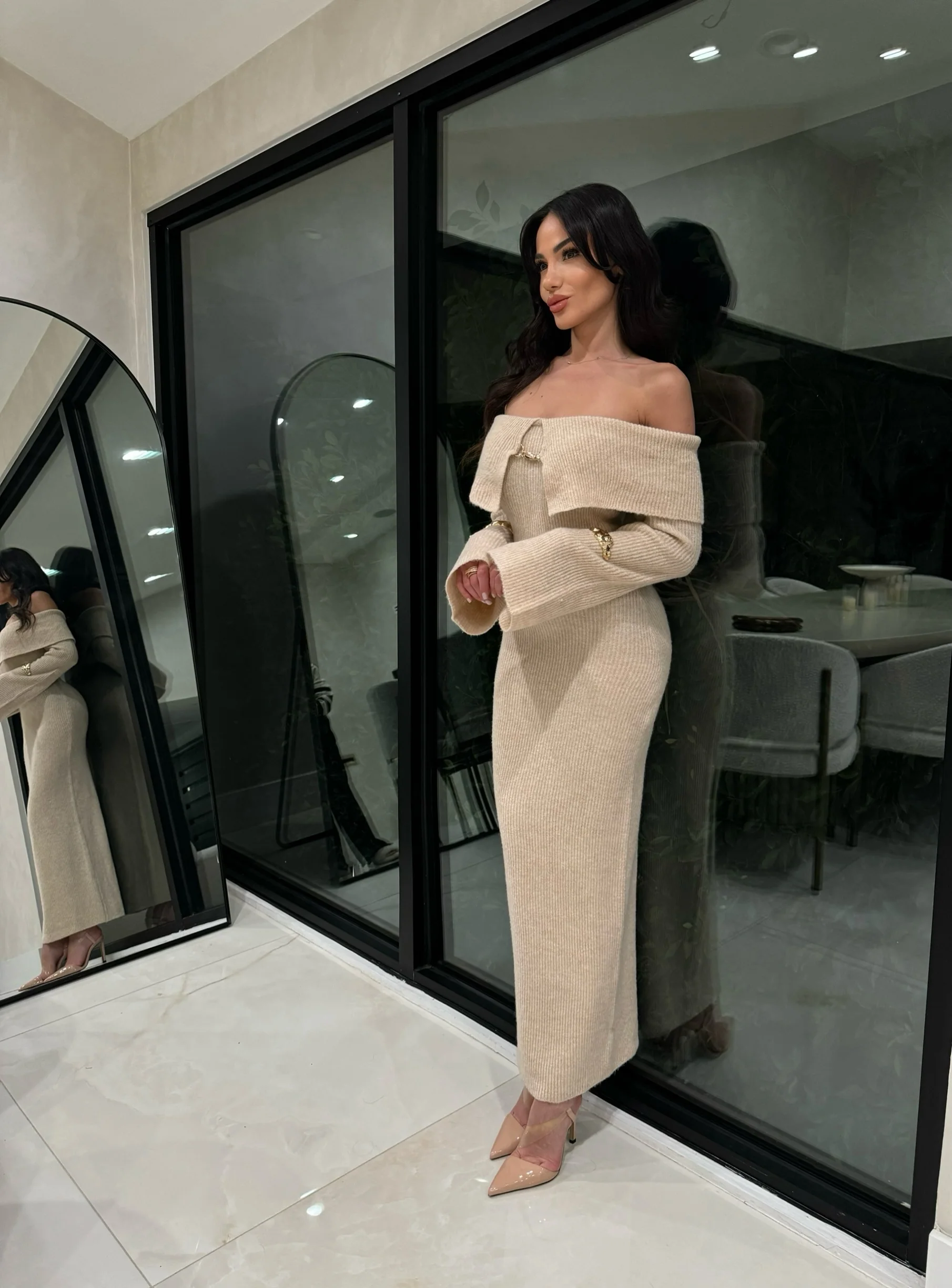 ‘Laya’ off shoulder dress - Image 3