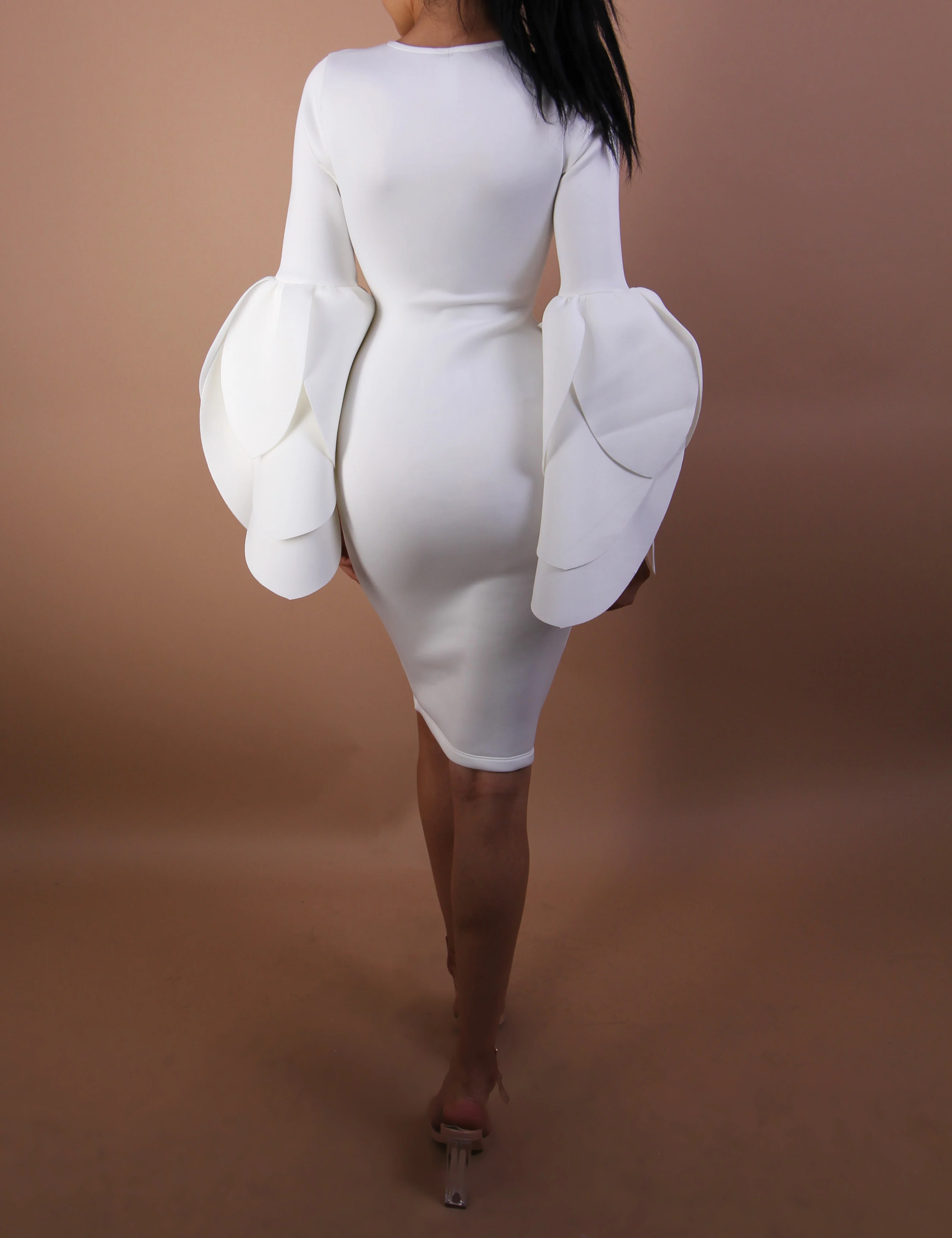 ‘MONICA' Dress in Nude - Image 4