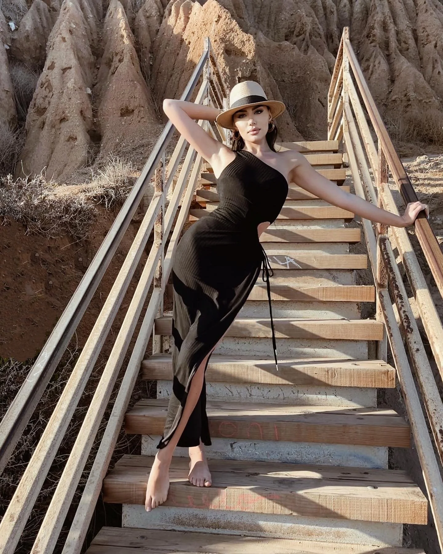 ‘MONIQUE’ Cover-up Dress in BLACK - Image 3