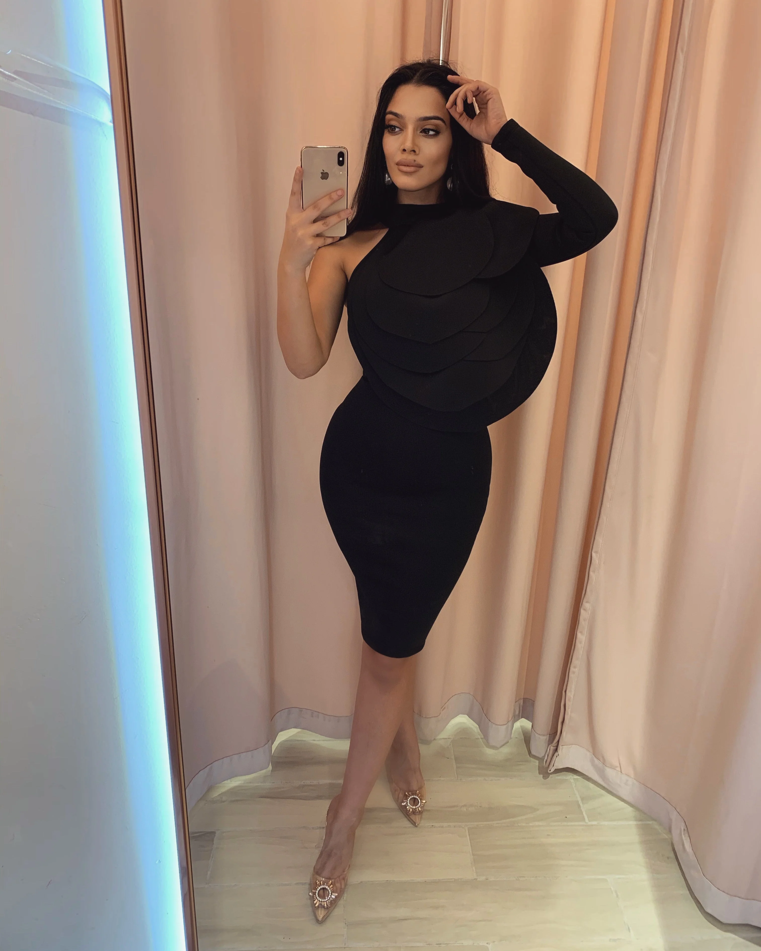 ‘PARDONNE MOI' One Sleeve Dress - Image 4