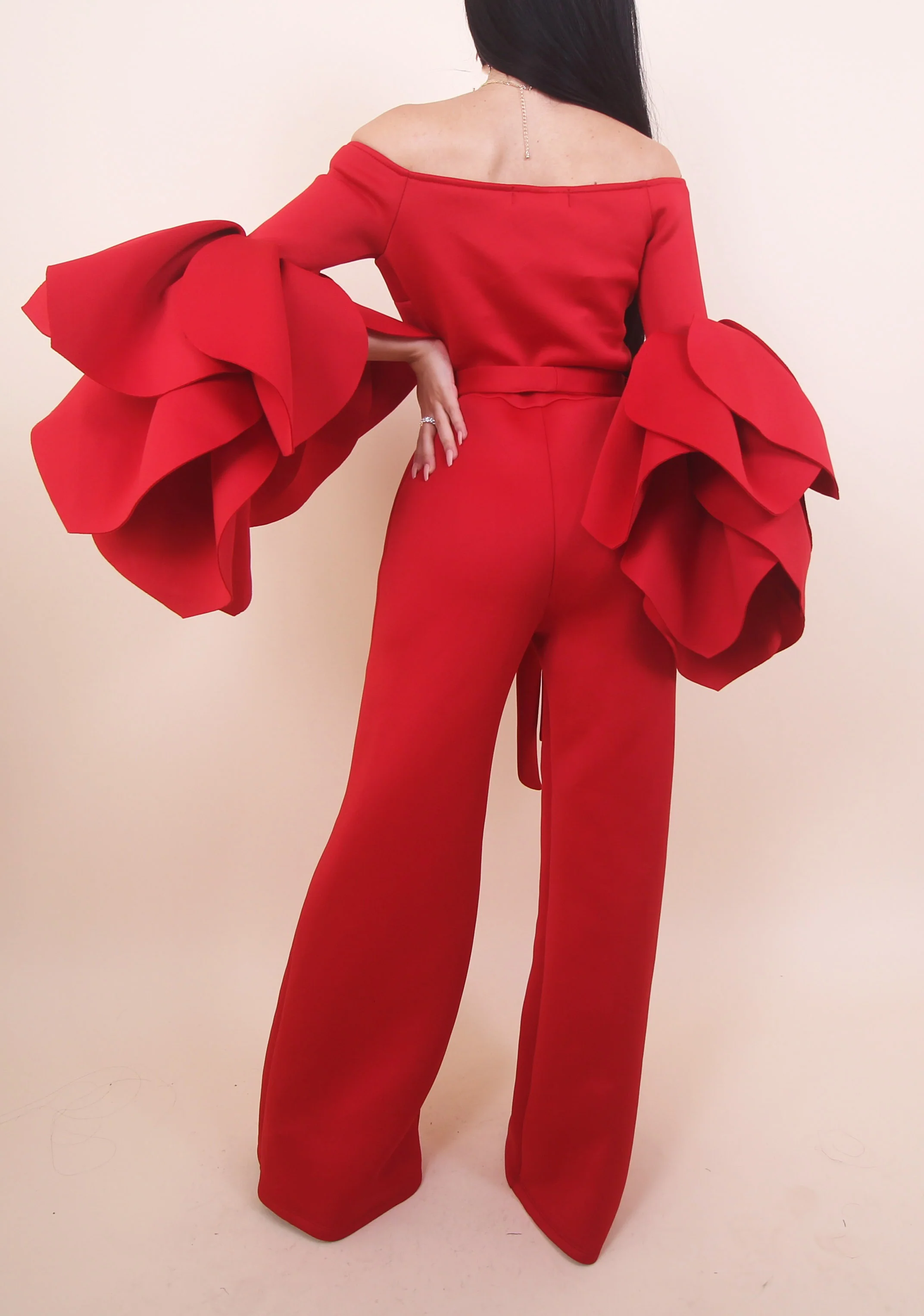 Red Monique Jumpsuit - Image 4