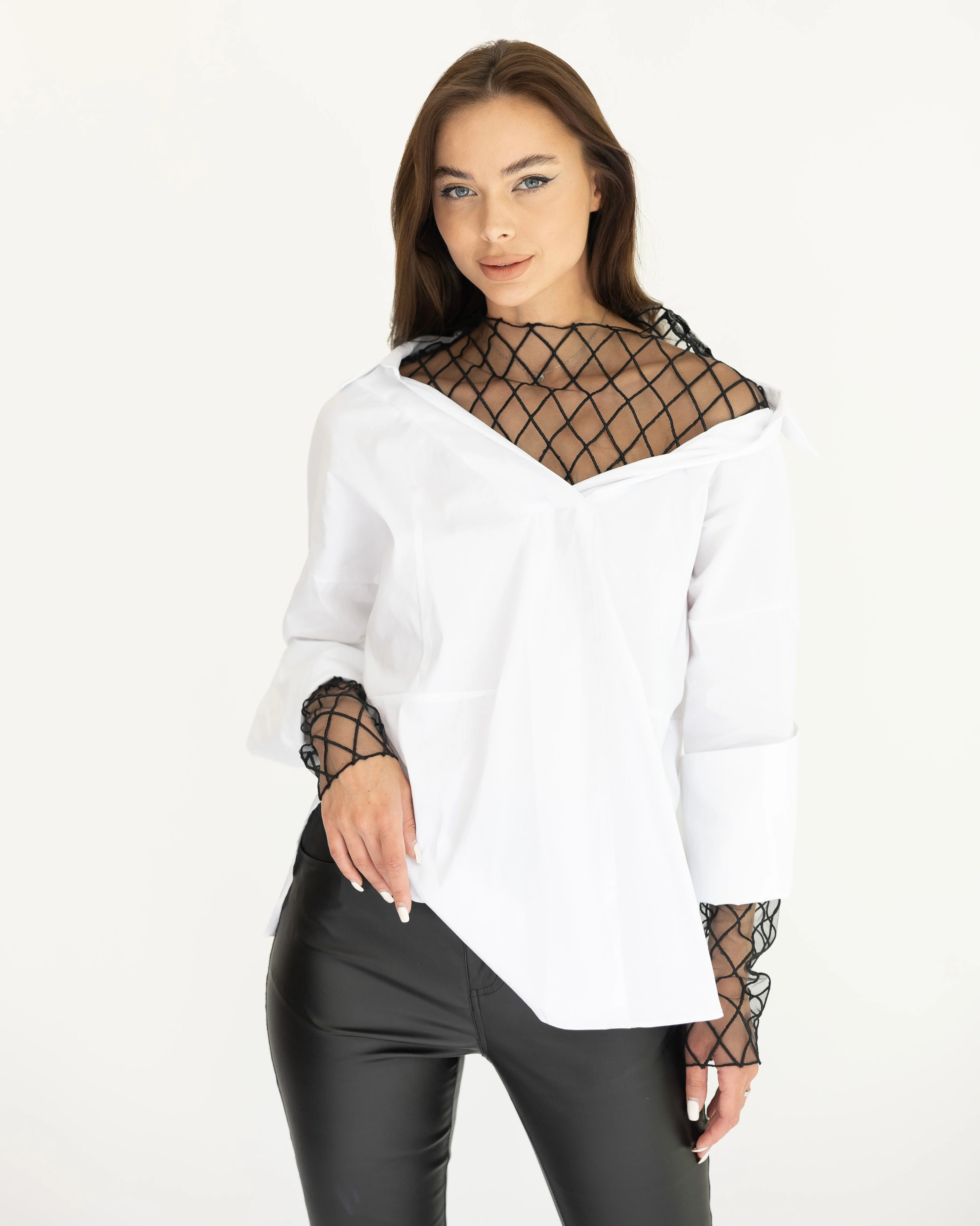 'Steph' Long Sleeve Blouser - Image 2