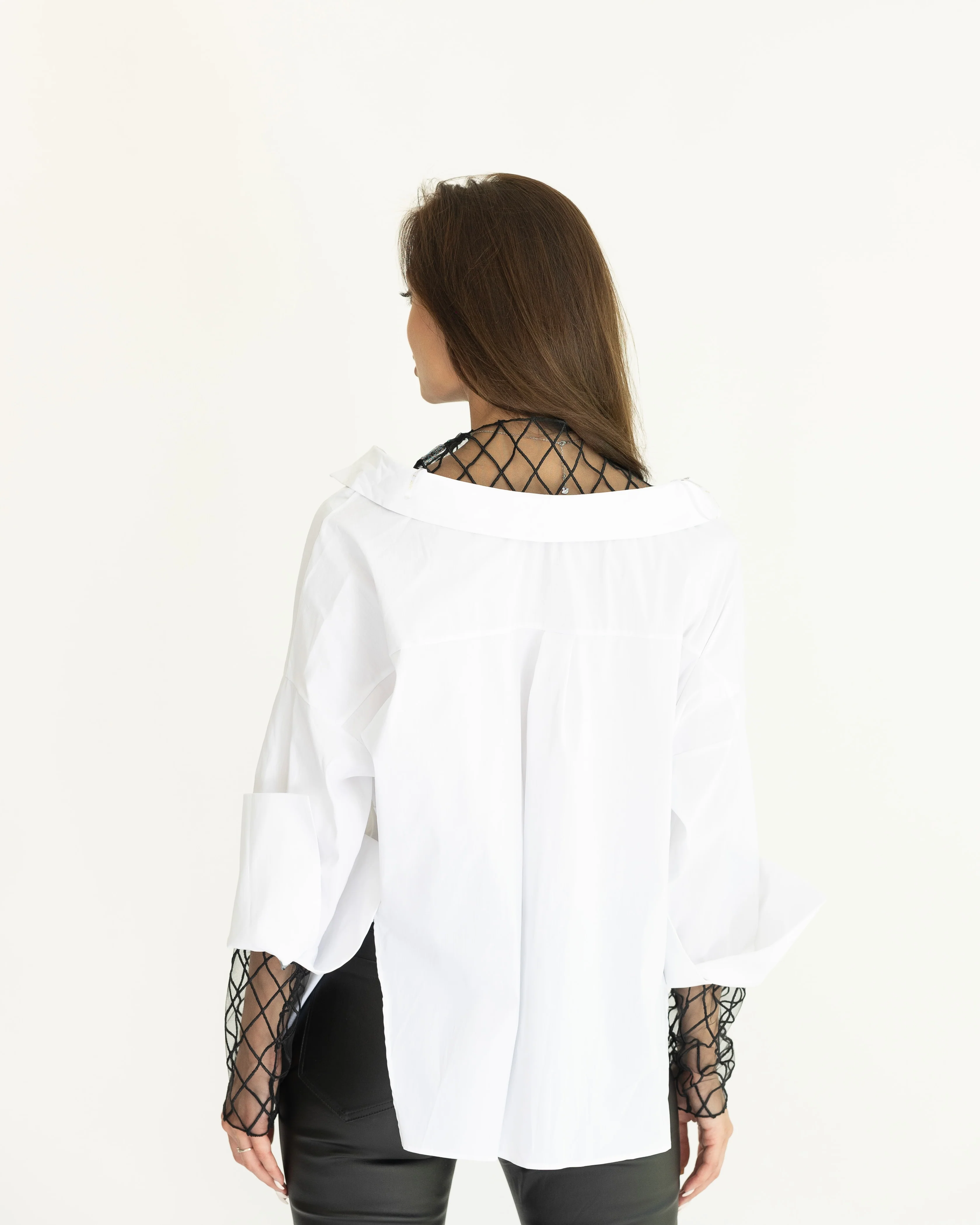 'Steph' Long Sleeve Blouser - Image 4