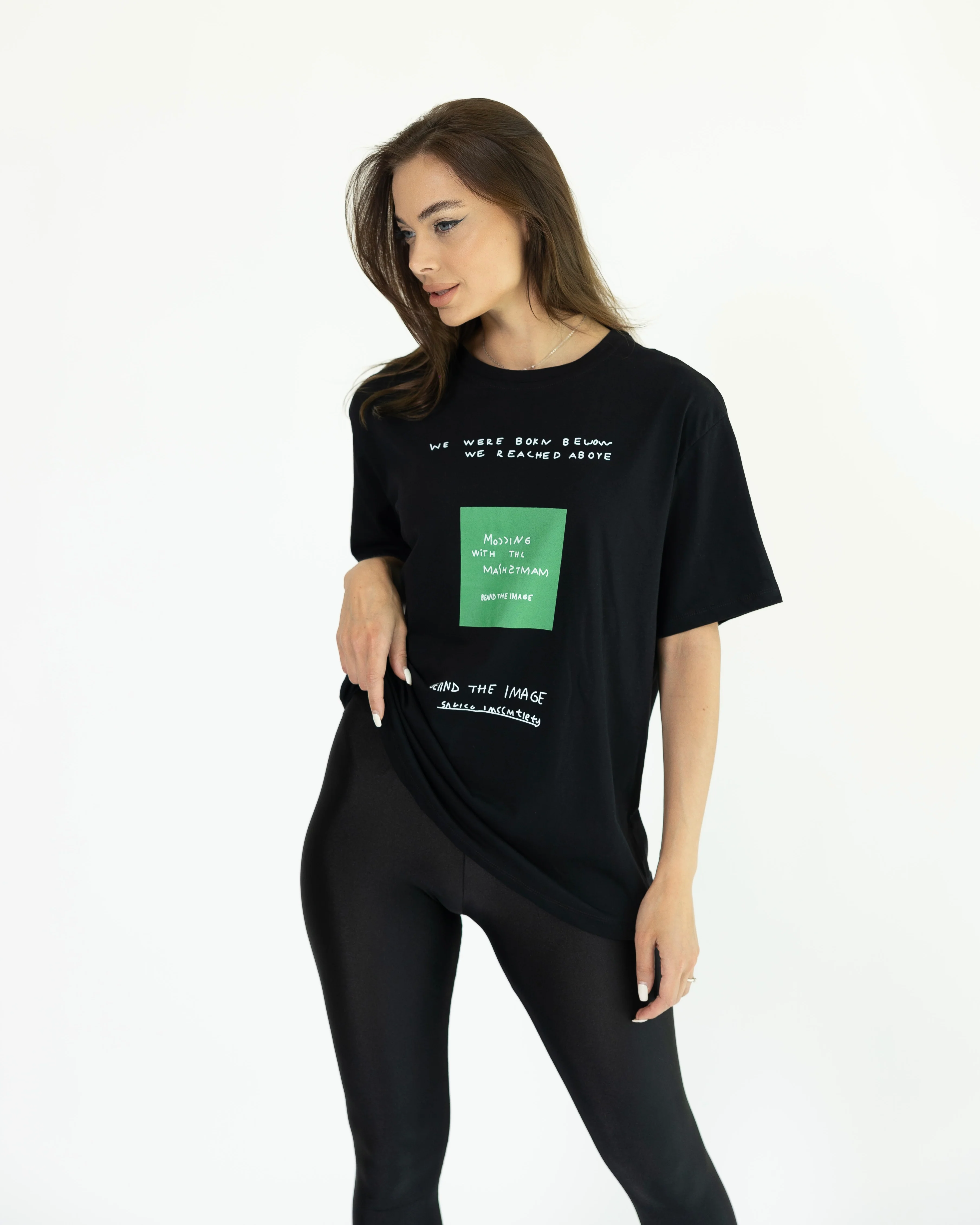 'Taylor' Black T-Shirt - Image 2