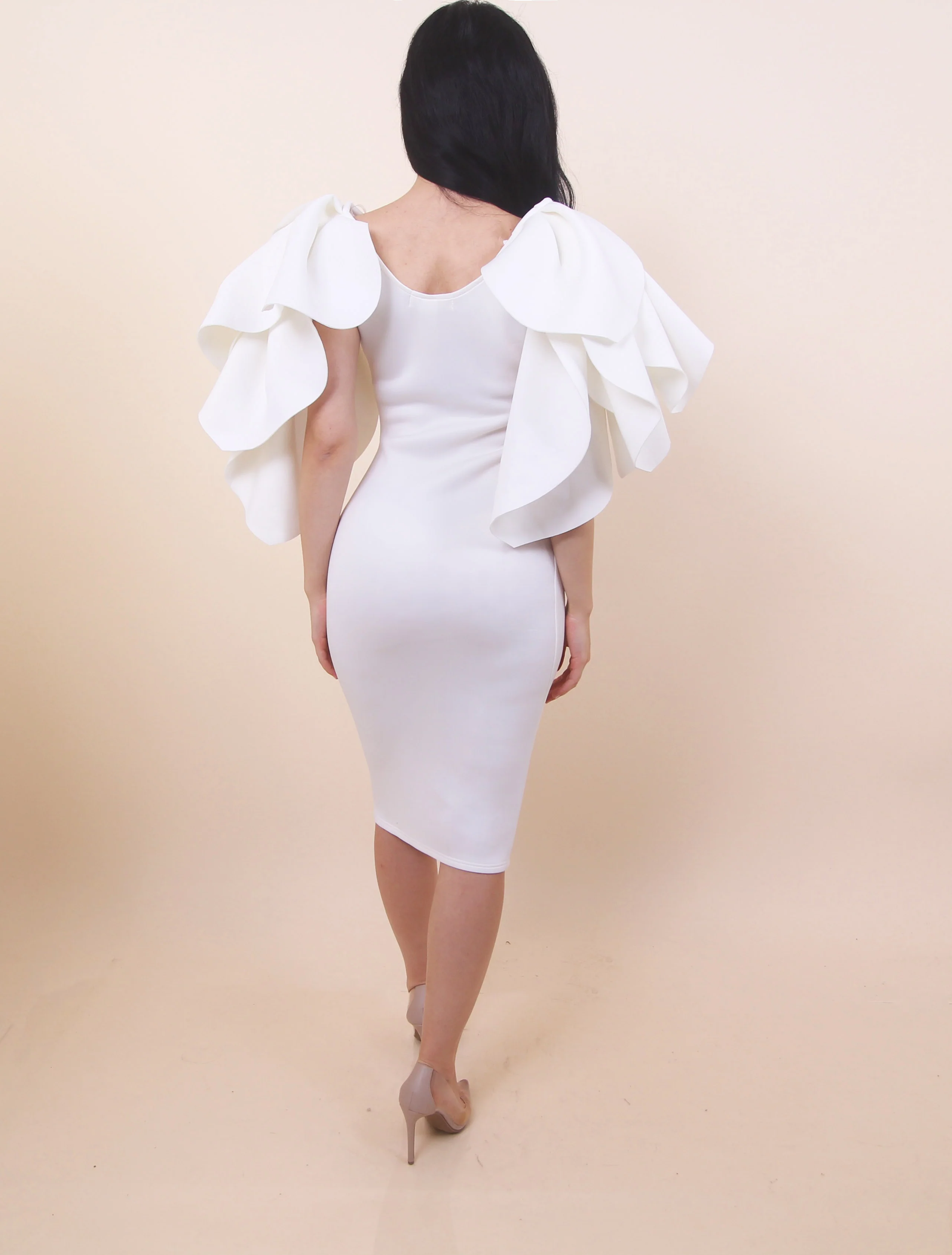 White Angel Wings Dress - Image 3